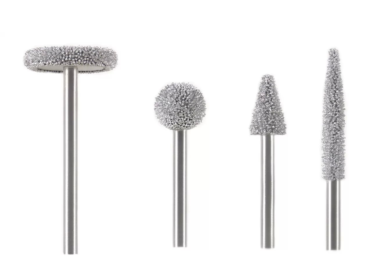 Набор шерохователей TECH RH635 4шт (шарик, цилиндр, конус, круг)