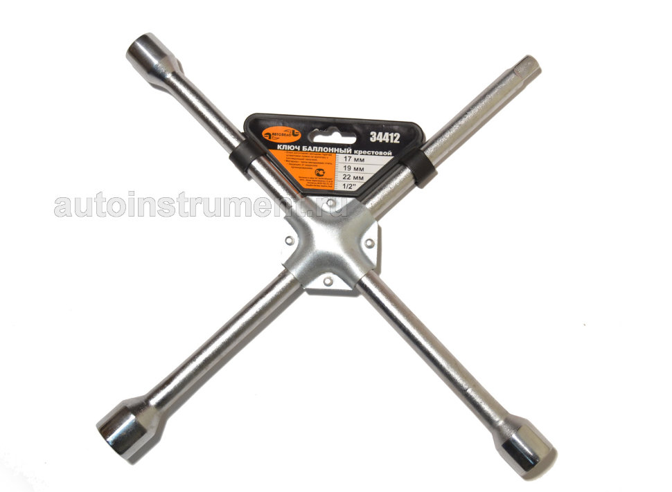 Ключ АвтоДело балонный 17*19*21*1/2 крестовой усиленный
